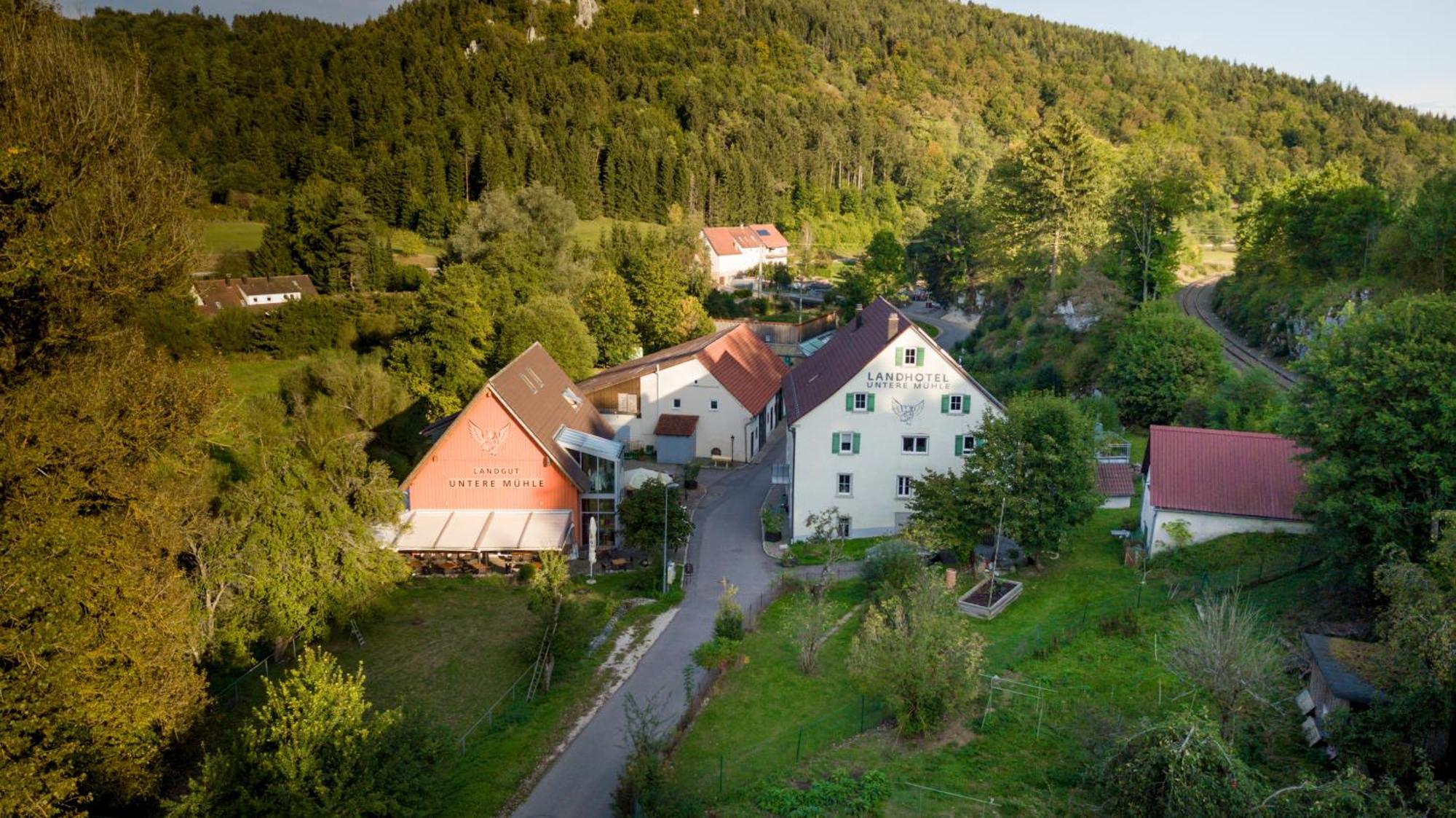 Landhotel Untere Muehle Strassberg Esterno foto
